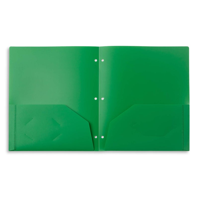 Blue Summit Supplies Plastic Folders with Pockets, Reinforced Corners, Durable 2 Pocket Folder with Corner Flaps Inside to Hold Papers in Place, Assorted Color Pocket Folders, 6 Pack - Image 5